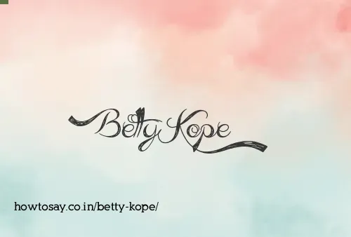 Betty Kope