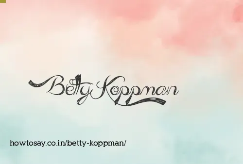 Betty Koppman