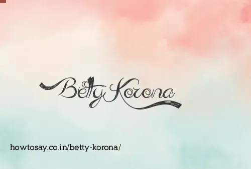 Betty Korona