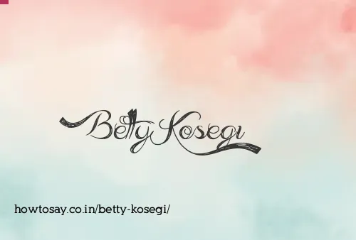 Betty Kosegi
