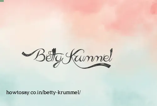 Betty Krummel
