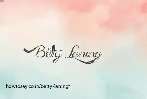 Betty Laning