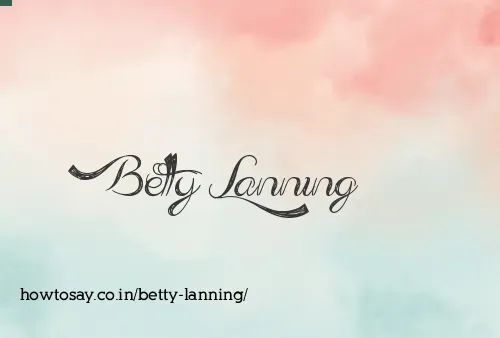 Betty Lanning