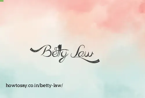 Betty Law