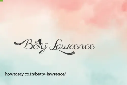 Betty Lawrence
