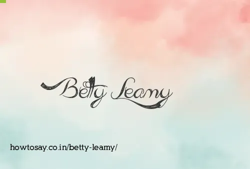 Betty Leamy