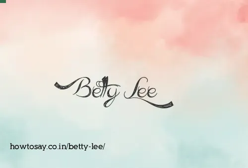 Betty Lee