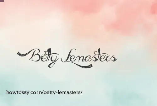 Betty Lemasters