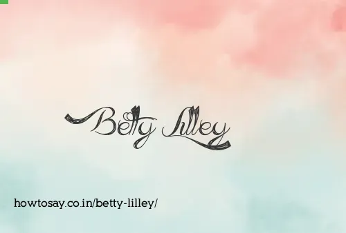 Betty Lilley