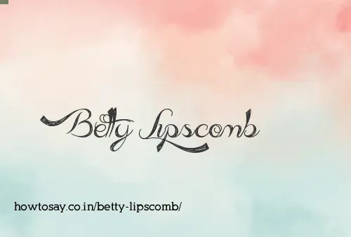 Betty Lipscomb