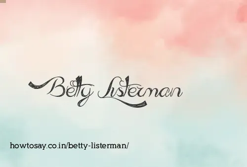 Betty Listerman