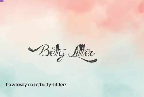 Betty Littler