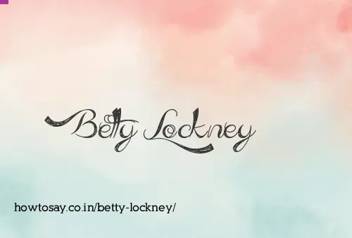 Betty Lockney