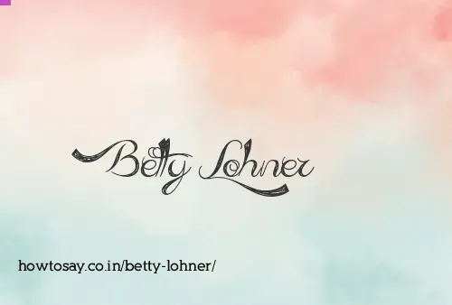 Betty Lohner