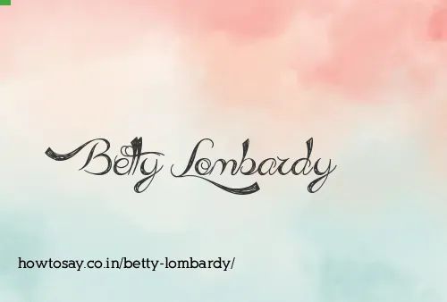 Betty Lombardy