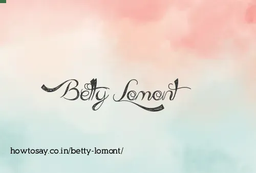 Betty Lomont