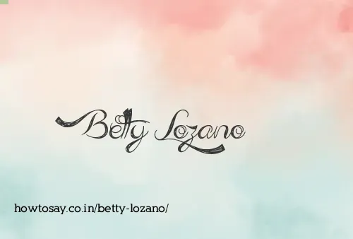 Betty Lozano