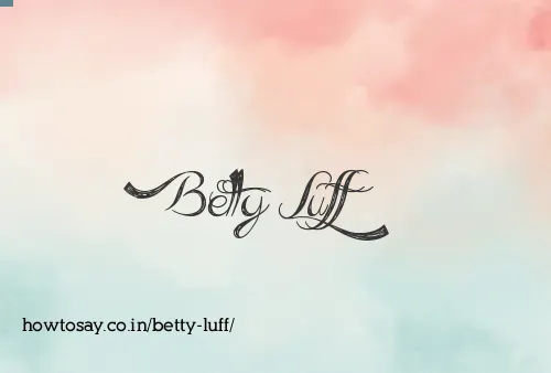 Betty Luff