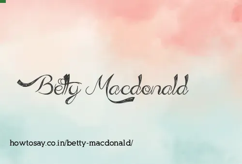 Betty Macdonald