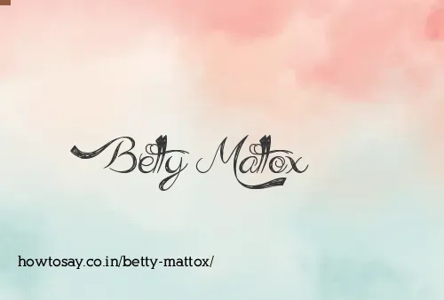 Betty Mattox