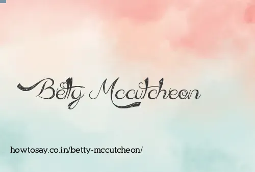 Betty Mccutcheon