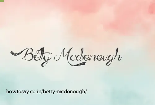Betty Mcdonough