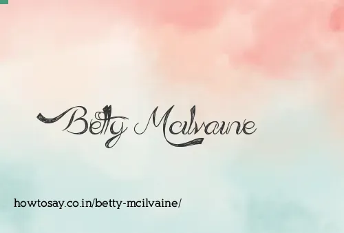 Betty Mcilvaine
