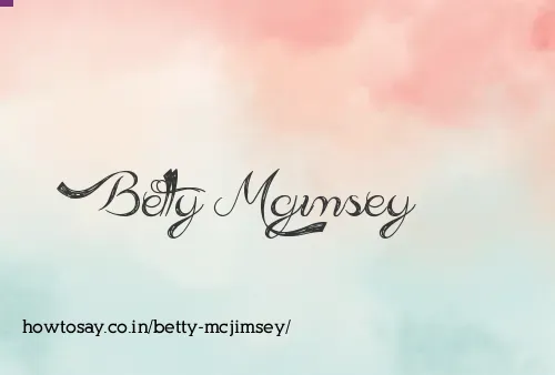 Betty Mcjimsey