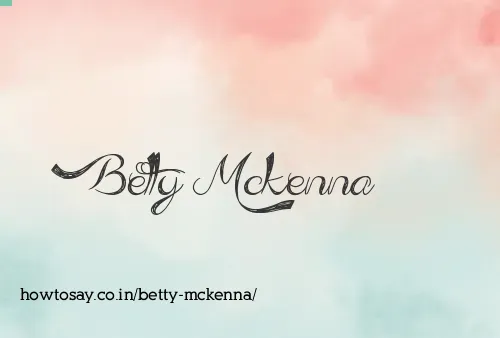 Betty Mckenna