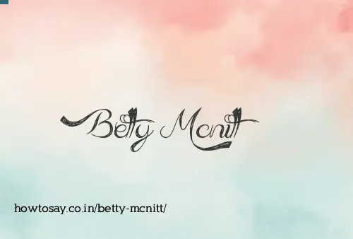 Betty Mcnitt