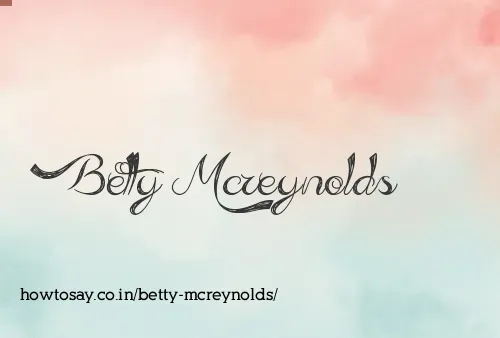 Betty Mcreynolds