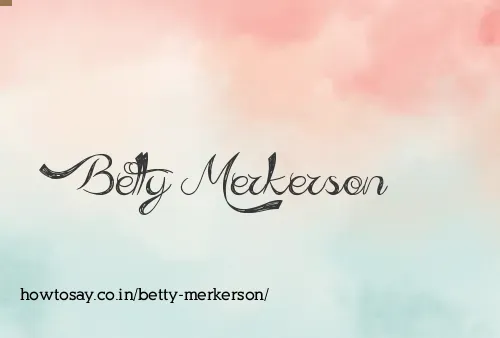 Betty Merkerson