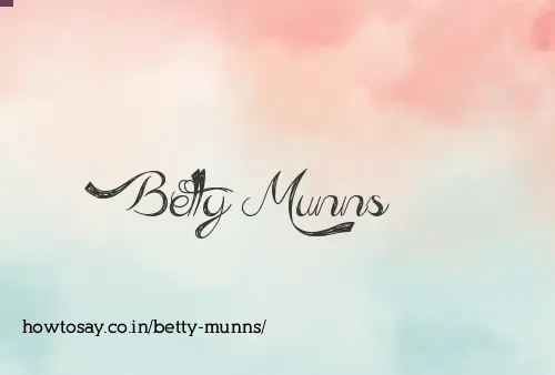 Betty Munns