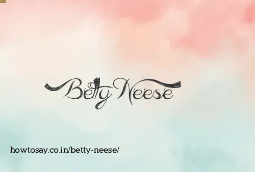 Betty Neese