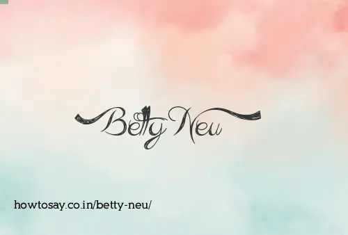Betty Neu