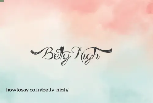 Betty Nigh