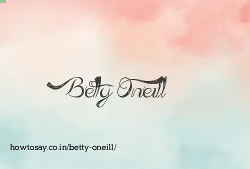 Betty Oneill