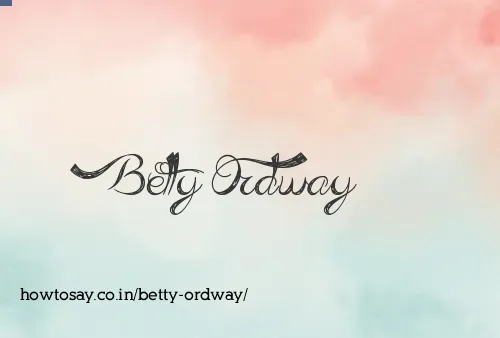 Betty Ordway