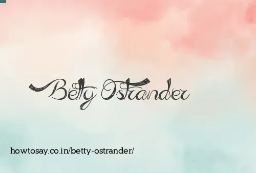 Betty Ostrander