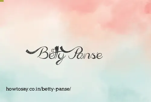 Betty Panse