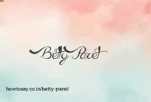 Betty Paret