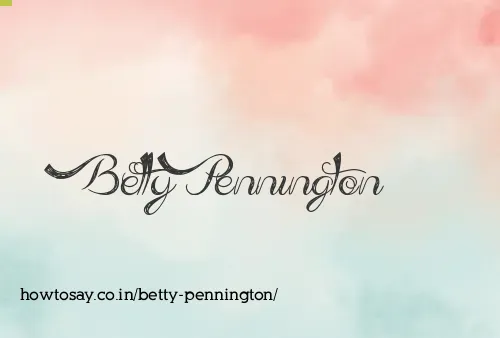 Betty Pennington