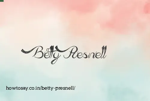 Betty Presnell