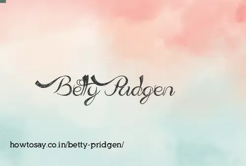 Betty Pridgen