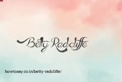 Betty Radcliffe