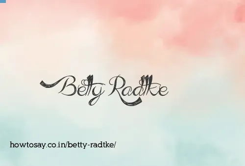 Betty Radtke