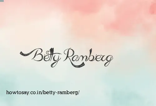 Betty Ramberg