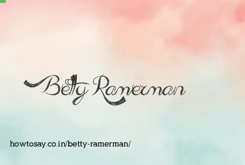 Betty Ramerman