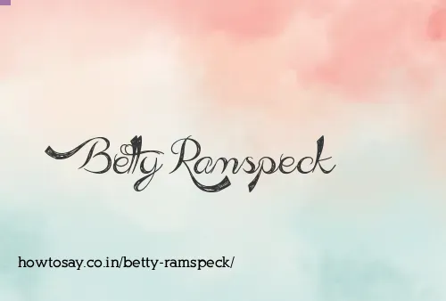 Betty Ramspeck