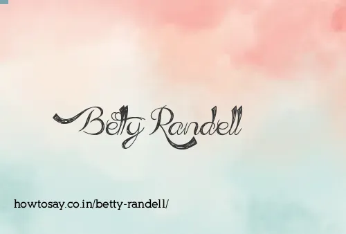 Betty Randell